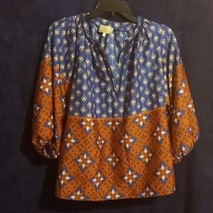 Collective Concepts blouse with bell sleeves